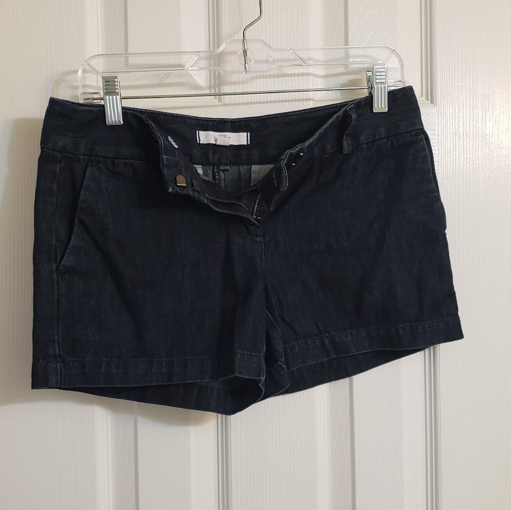 Ann Taylor LOFT Dark Wash Trouser Shorts